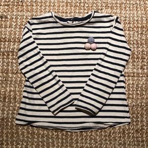 Zara striped long sleeve shirt 9-12 months
